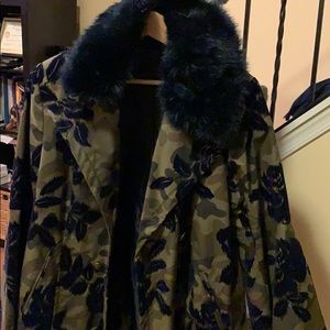 Banana Republic Camo Peacoat